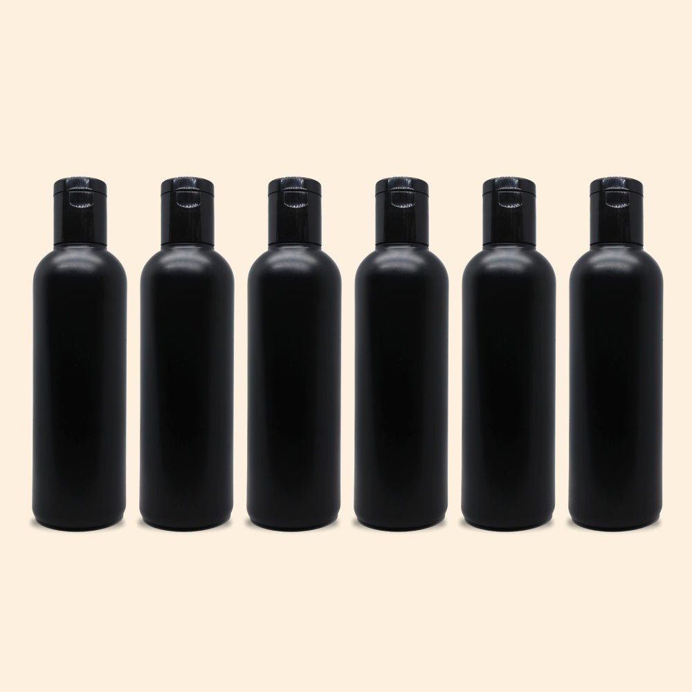 Shoprythm Packaging,Plastic Travel Bottles Empty Black HDPE Bottle with Disc Flip Top Cap Refillable Reusable 200ml(Pack of 6) Shoprythm Packaging,Plastic Travel Bottles Empty Black HDPE Bottle with Disc Flip Top Cap Refillable Reusable 200ml(Pack of 6)